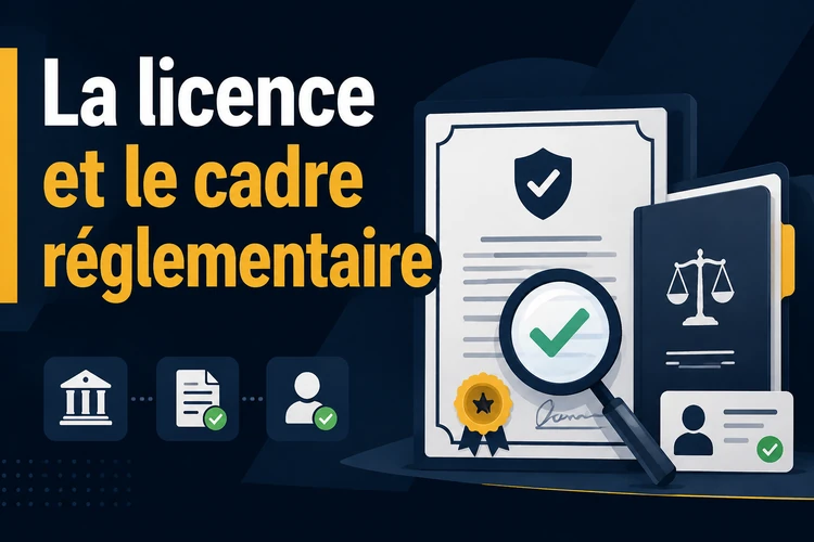 La licence et le cadre réglementaire