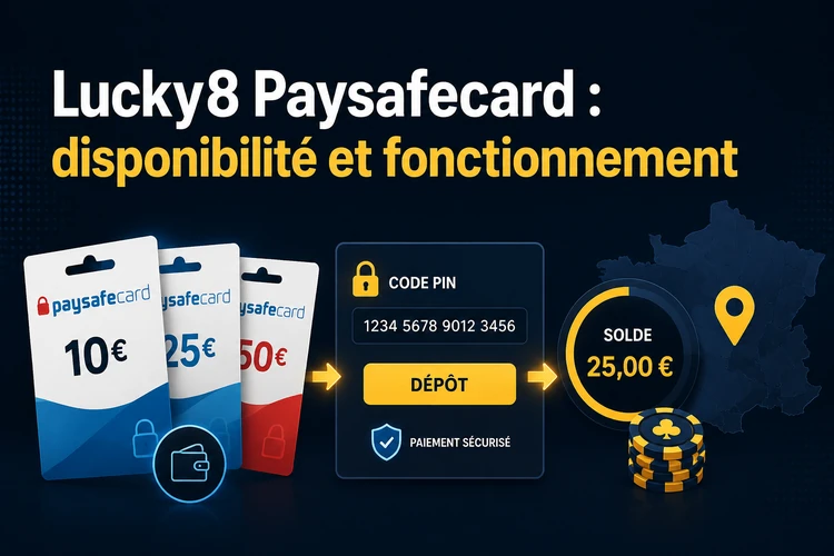 Lucky8 Paysafecard: disponibilité et fonctionnement
