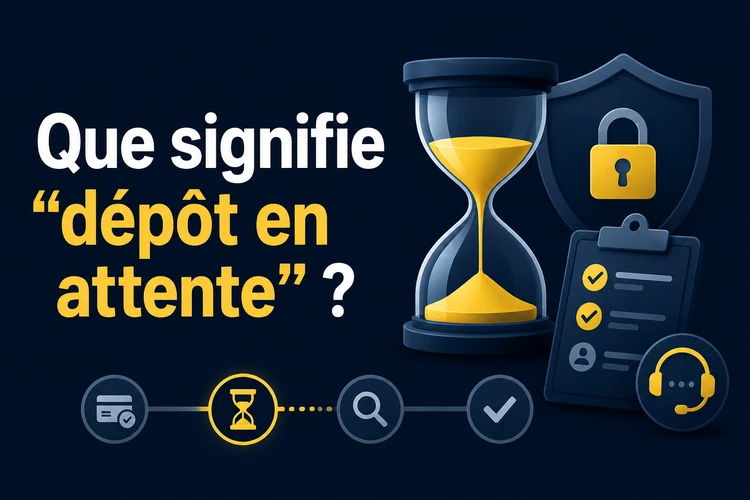 Que signifie « dépôt en attente »?